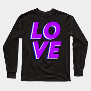 Love // Retro Comic Style Long Sleeve T-Shirt